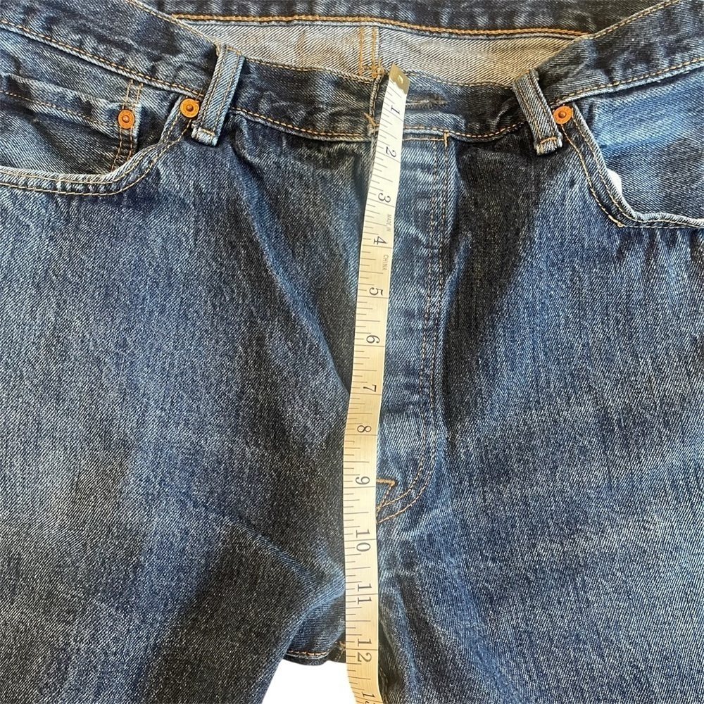 Vintage Levis 501s Straight Leg High Waisted Jeans with Button Fly 38W 29L - Picture 3 of 13